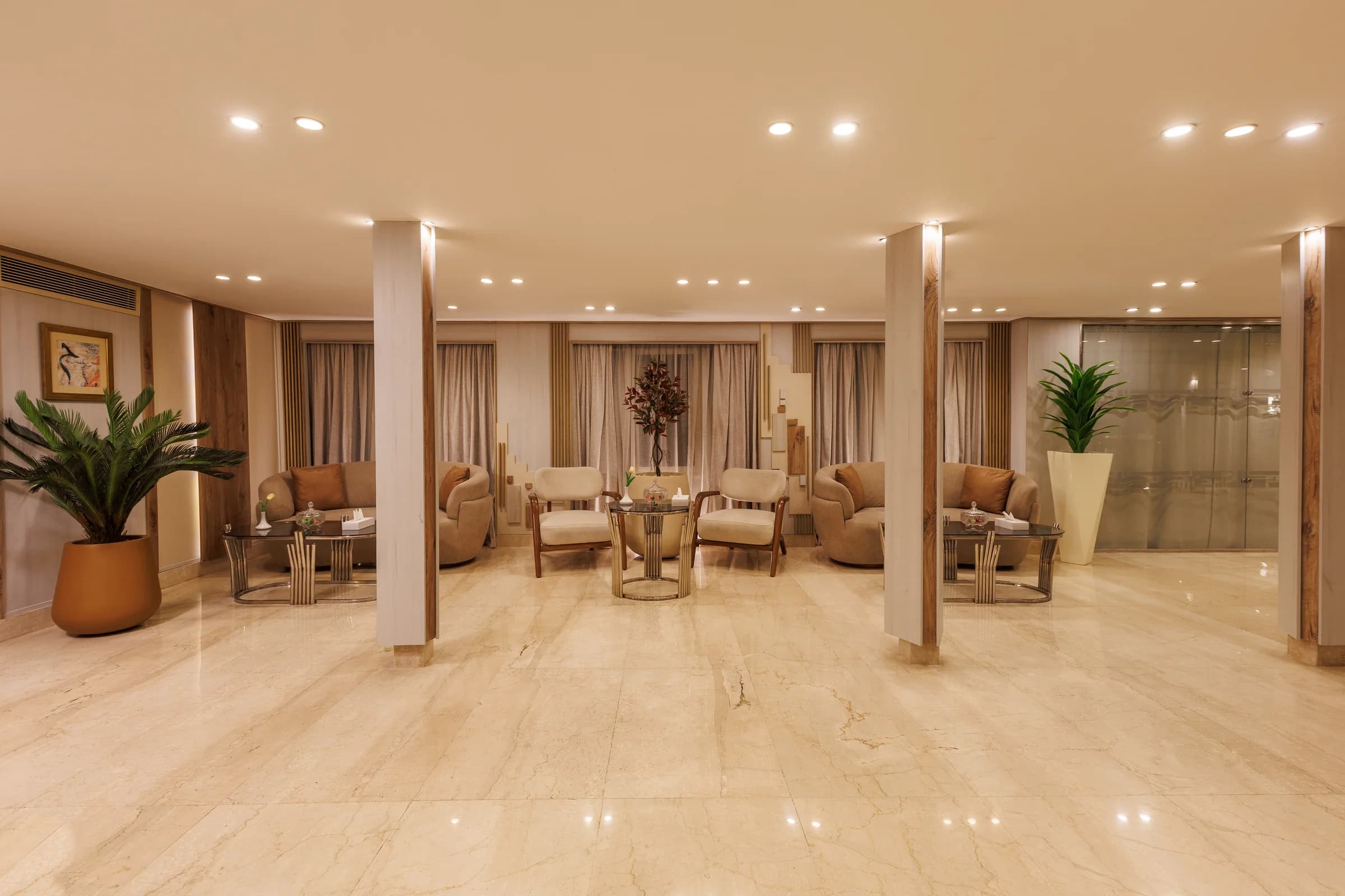 Lounge seating area on the M/S Alma