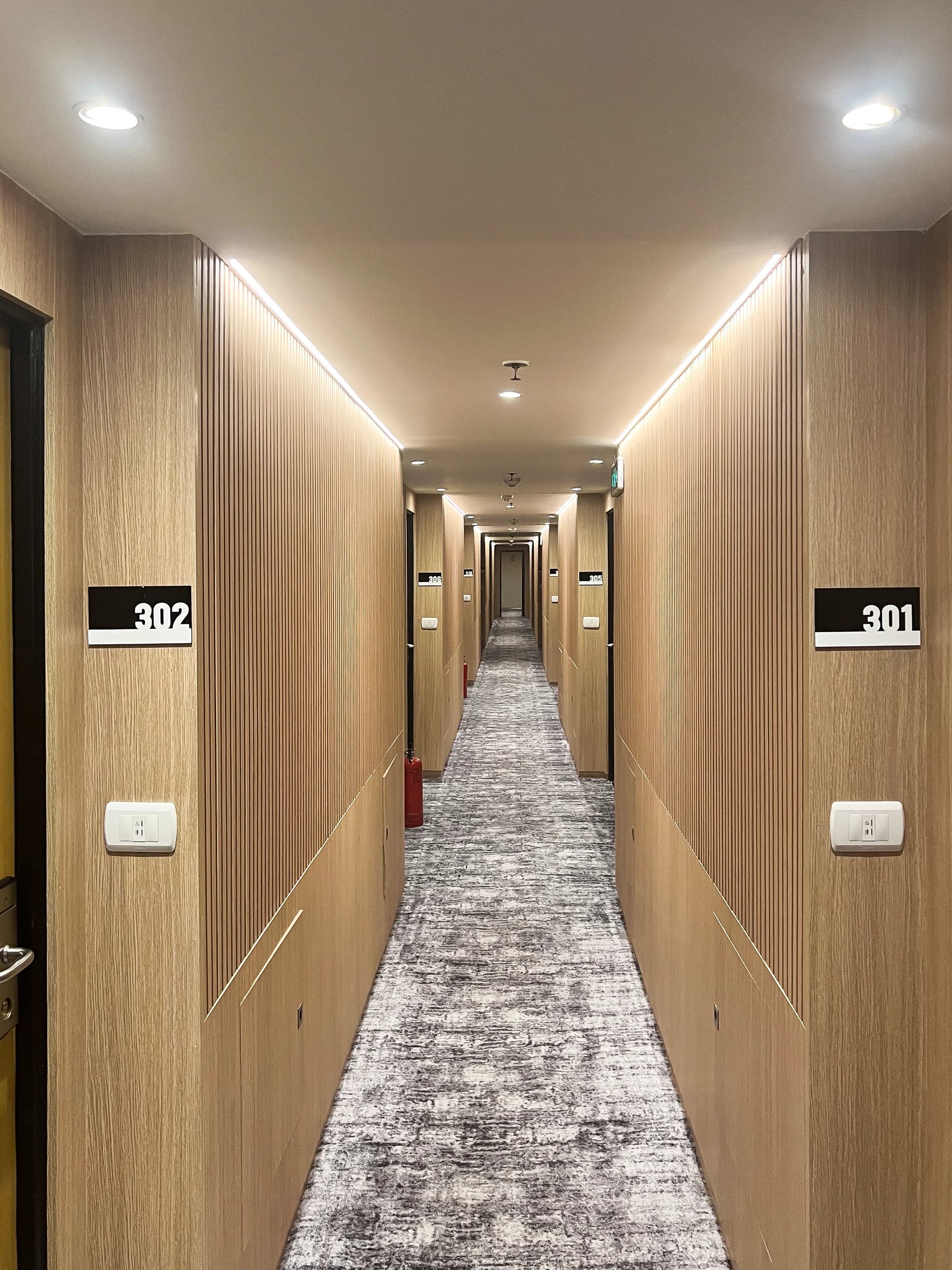 Cabin corridor on the M/S Ciela