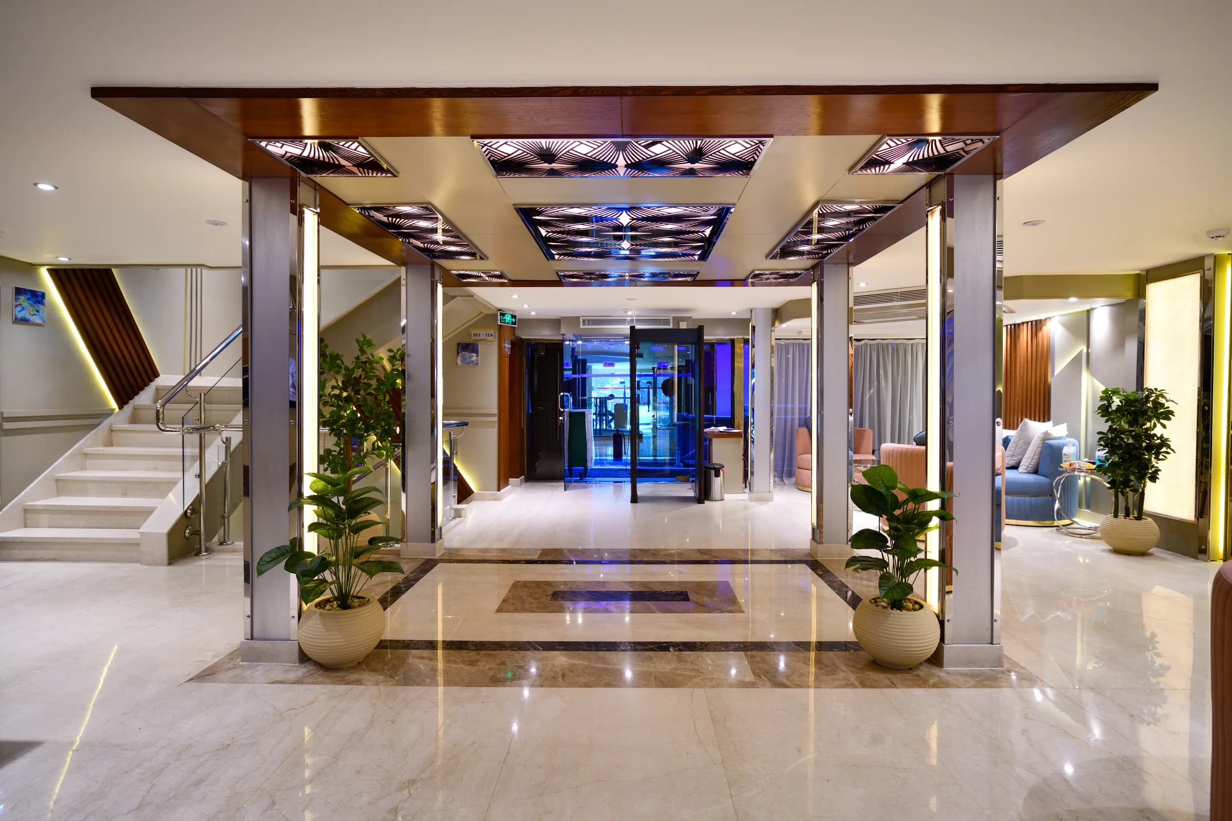 The atrium of the M/S Nile Treasure
